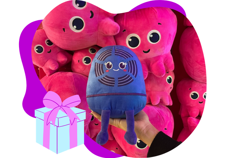 Cosy heat pump plushie Octopus Energy