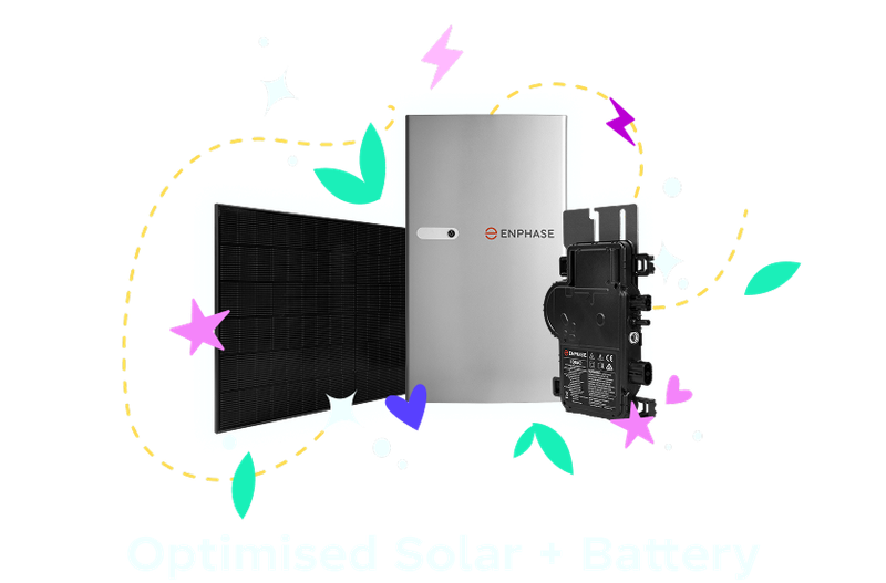 Solar panels and Enphase battery and microinverters