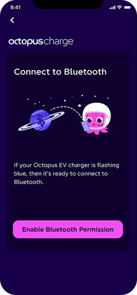A screenshot of the Octopus app showing the EV make and models