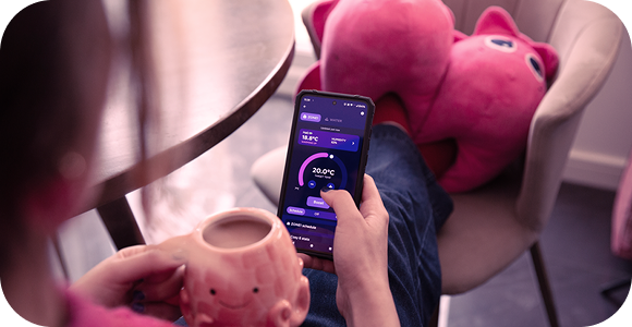 Person looking at Octopus energy app