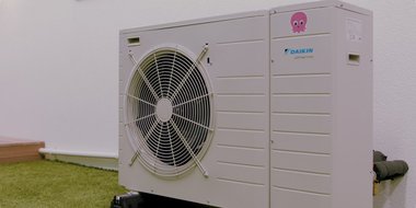 Photo of a Daikin heat pump