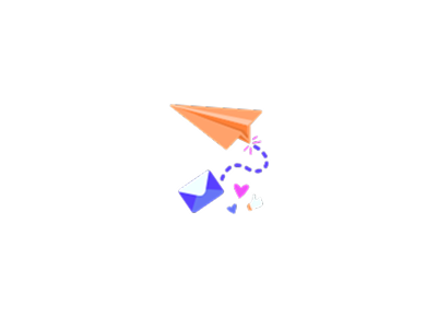 Email icon depicted as a kite