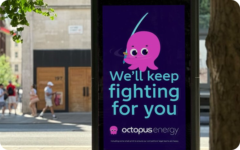 Octopus energy billboard
