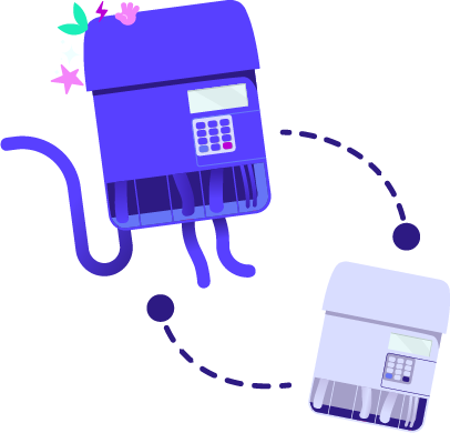 Purple calendar graphic