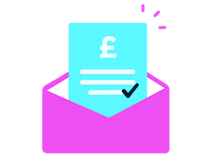 An icon showing clearer billing