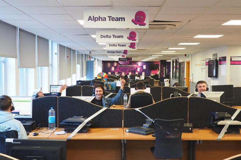 The Octopus Energy telephone sales team