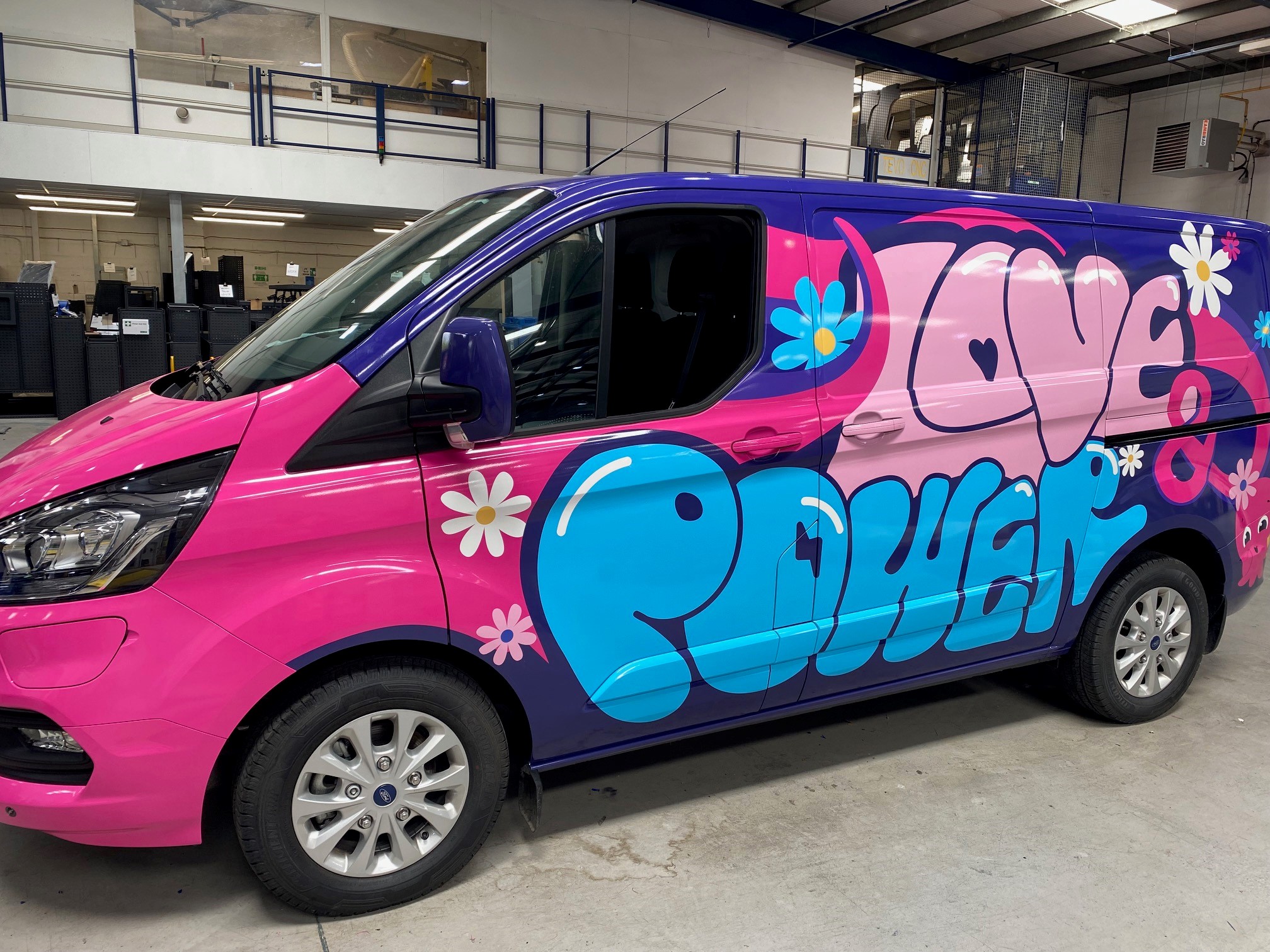 the octopus van with designer Meg's design