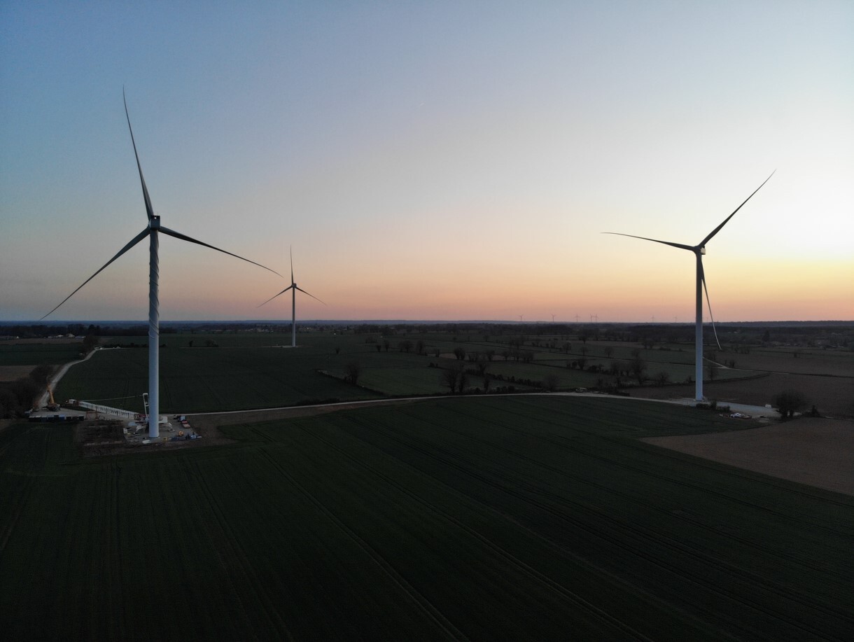 Our wind farm in Berceronne, France