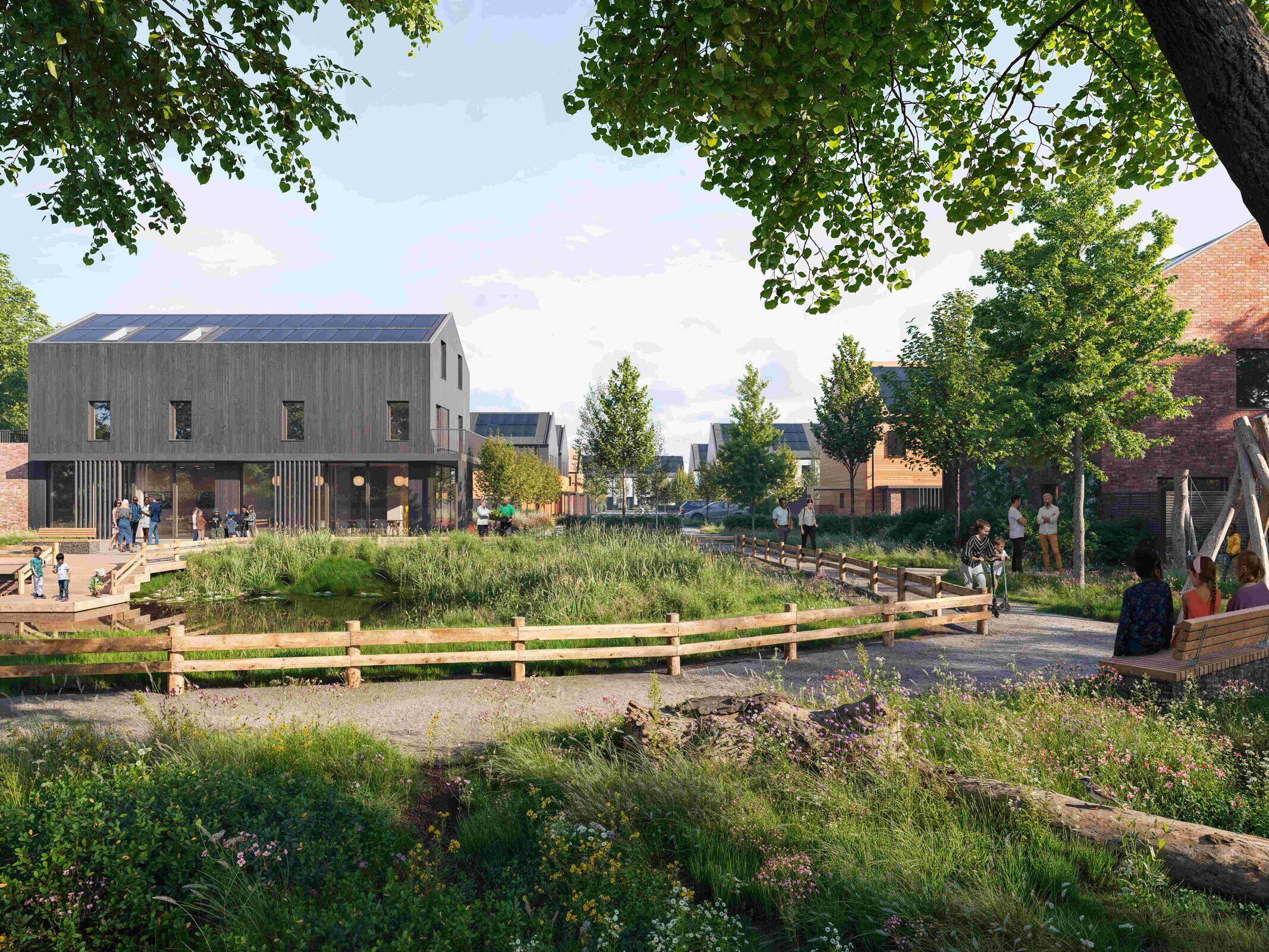 Renderings of ‘Zero Bills’ development in Thornwood, Epping