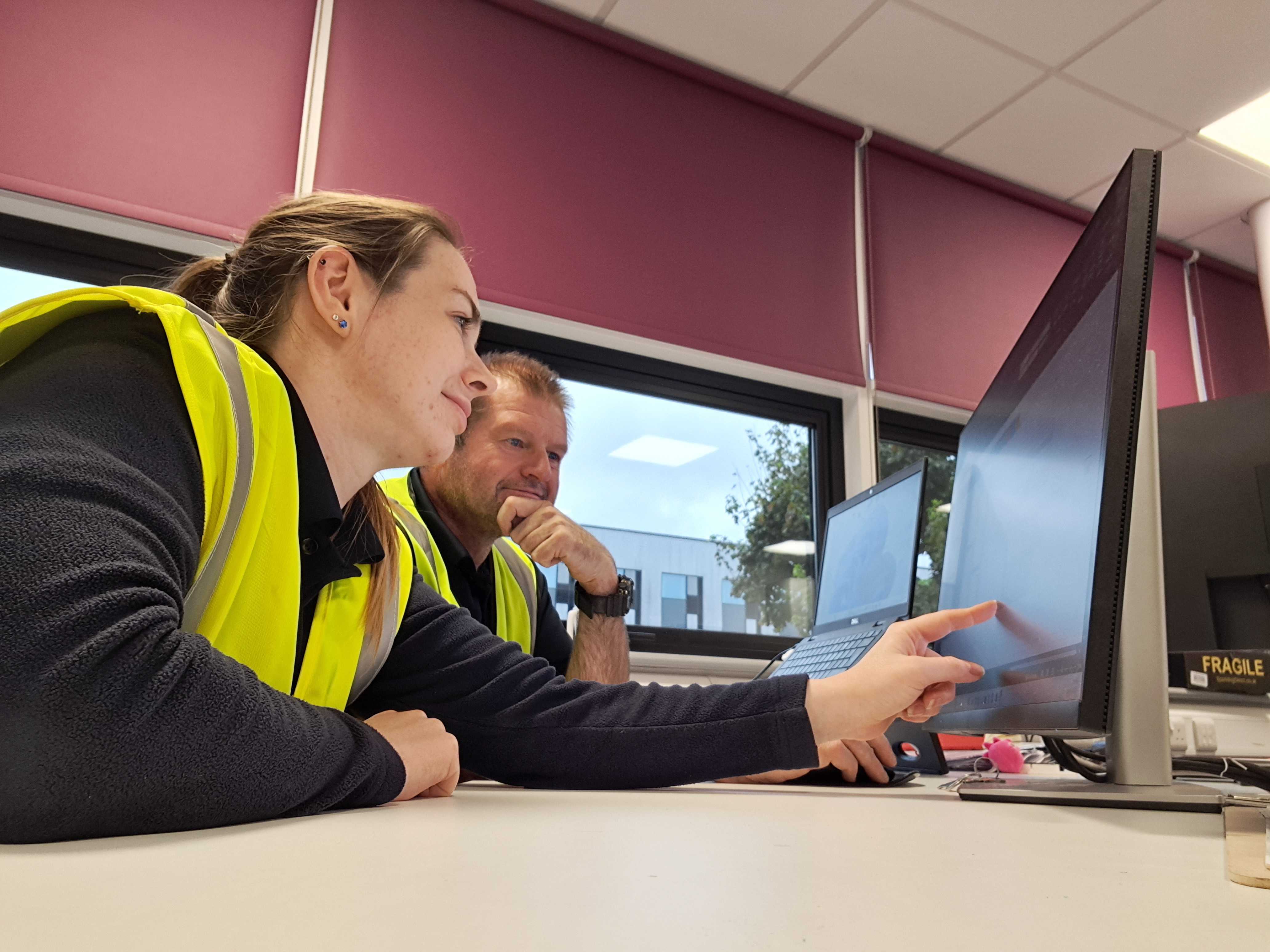 picture of Ceri and her OES team member