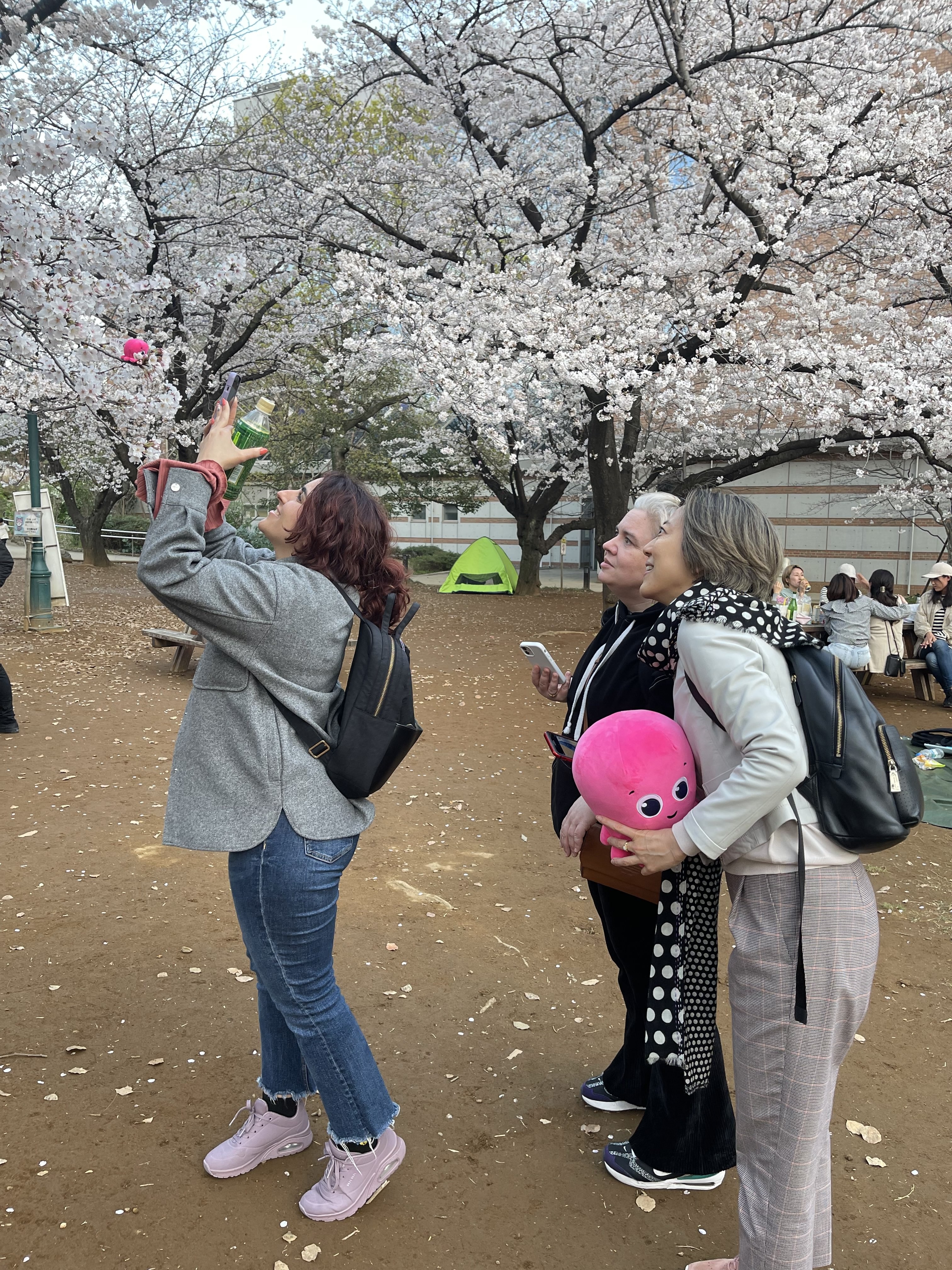 Yohko and the marketing team enjoying a day in the park
