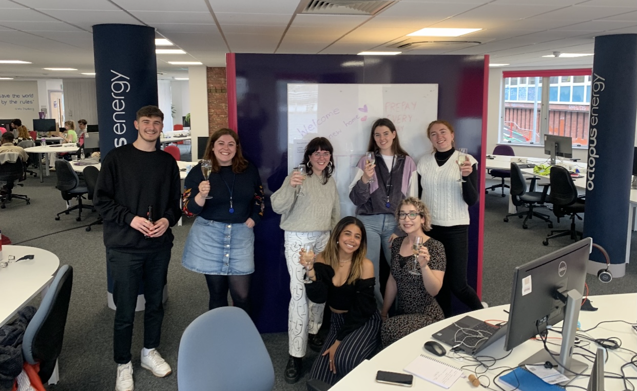 Image of aaliyah and her team in the office