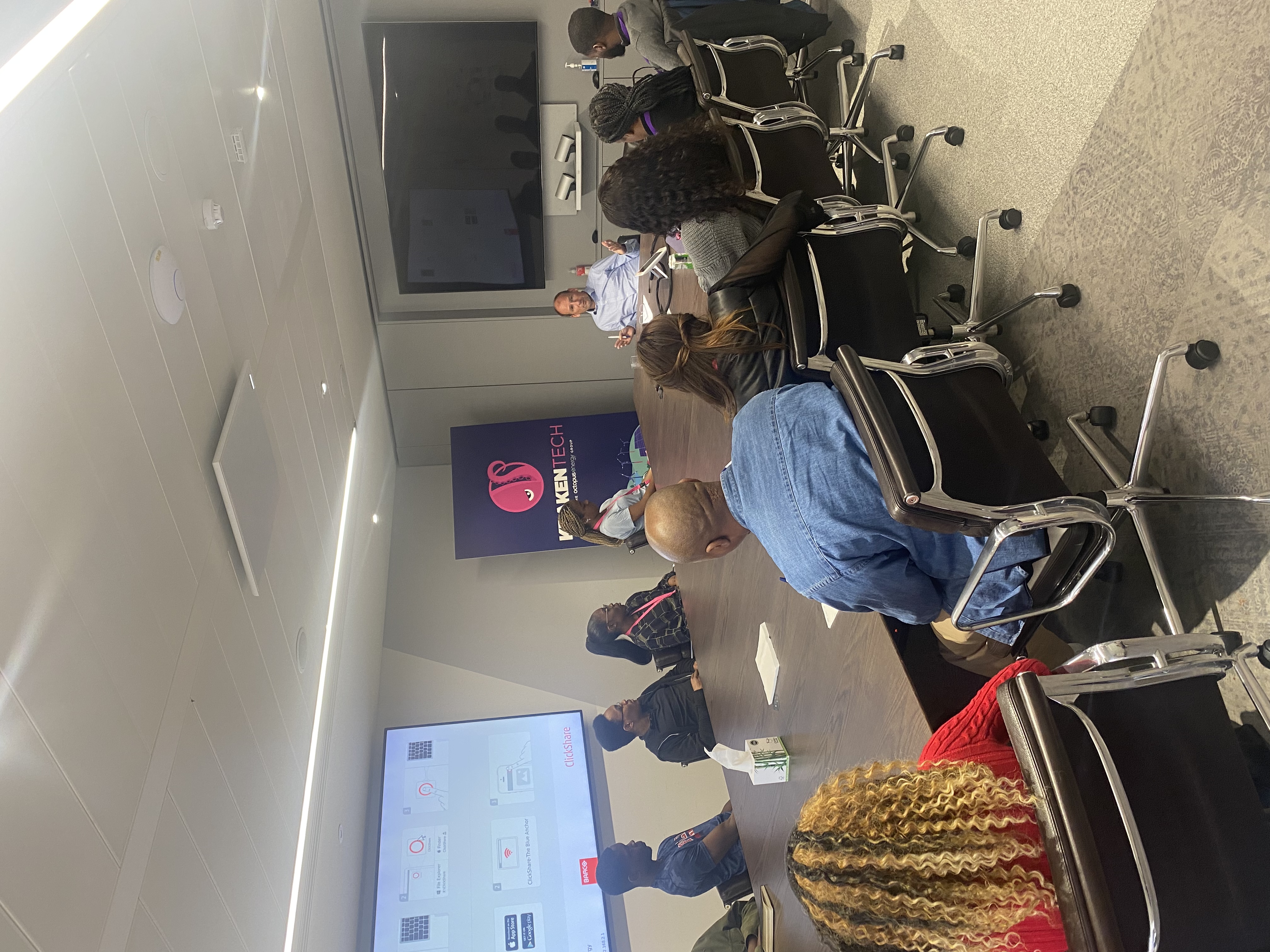 James edison with the interns