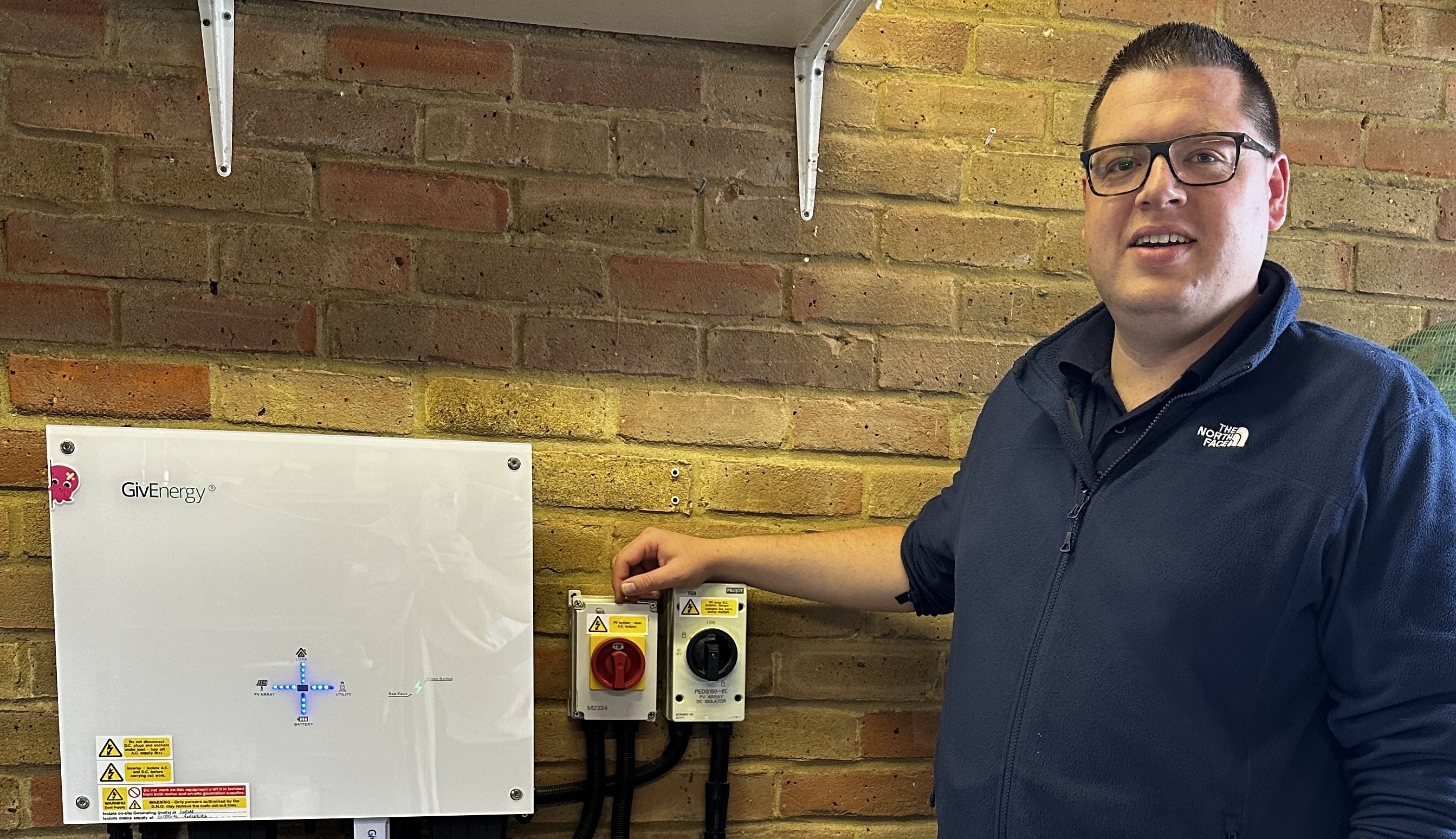 Aaron's battery/solar installation system