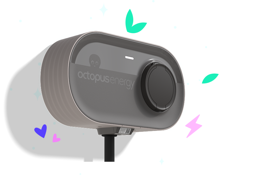 Stylistic shot of octopus tethered charged