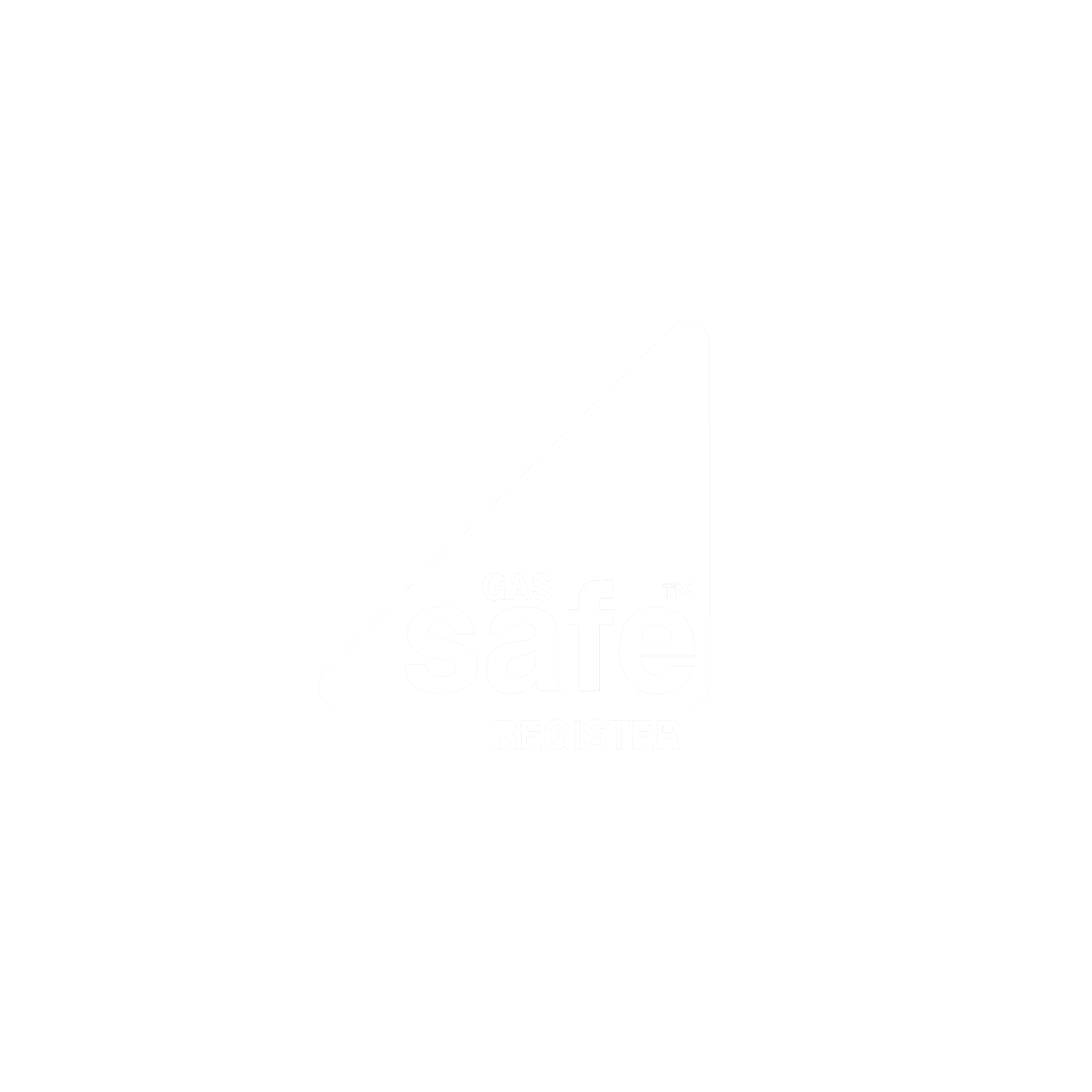 A logo that shows we are 'gas safe' accredited