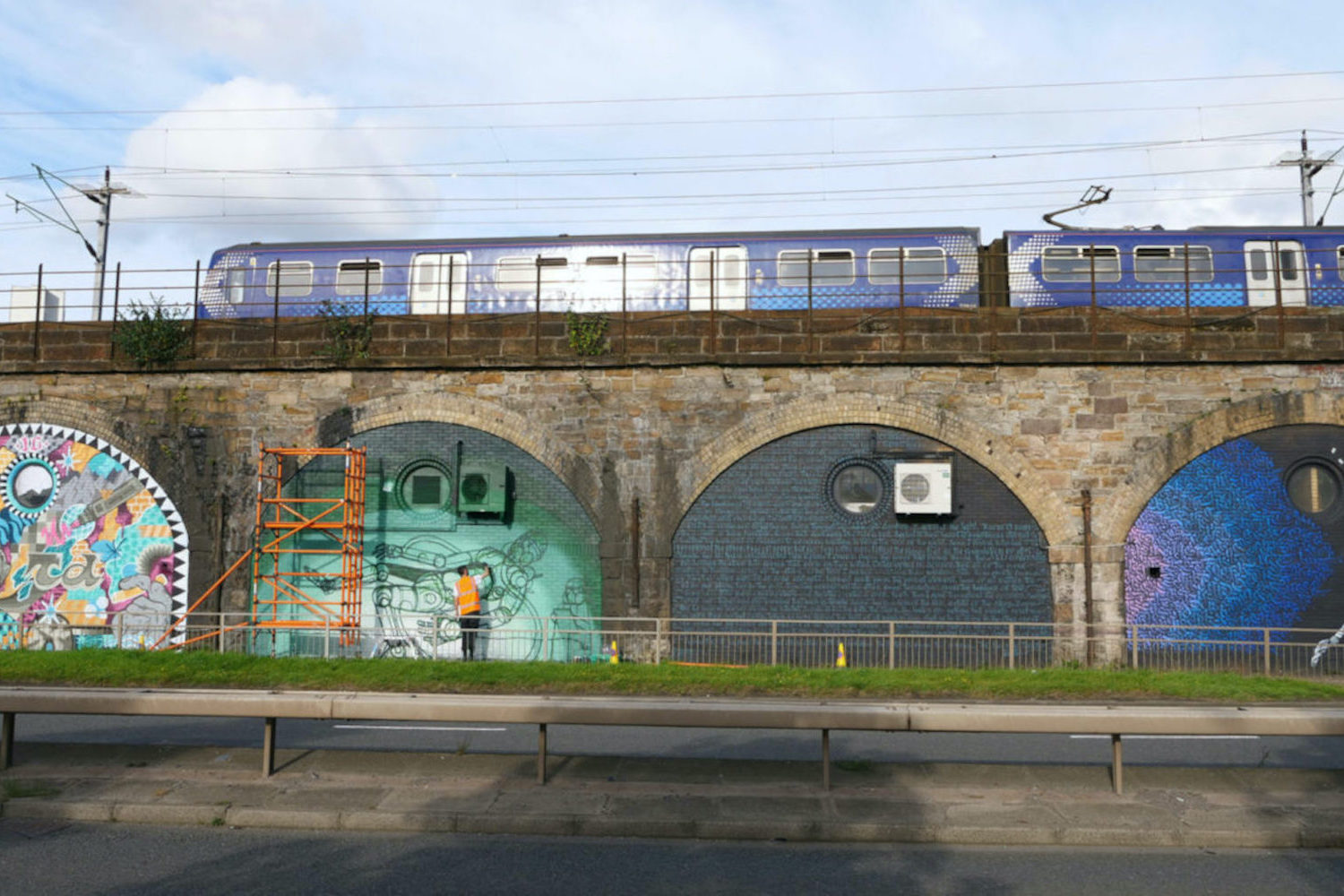 A photo of a mural location in Glasgow