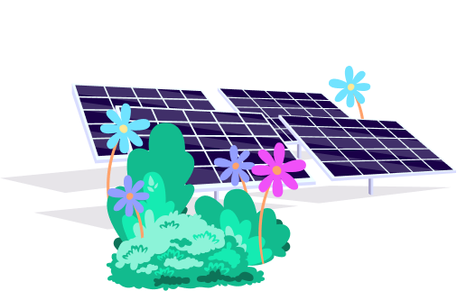 An icon of a battery and a solar panel