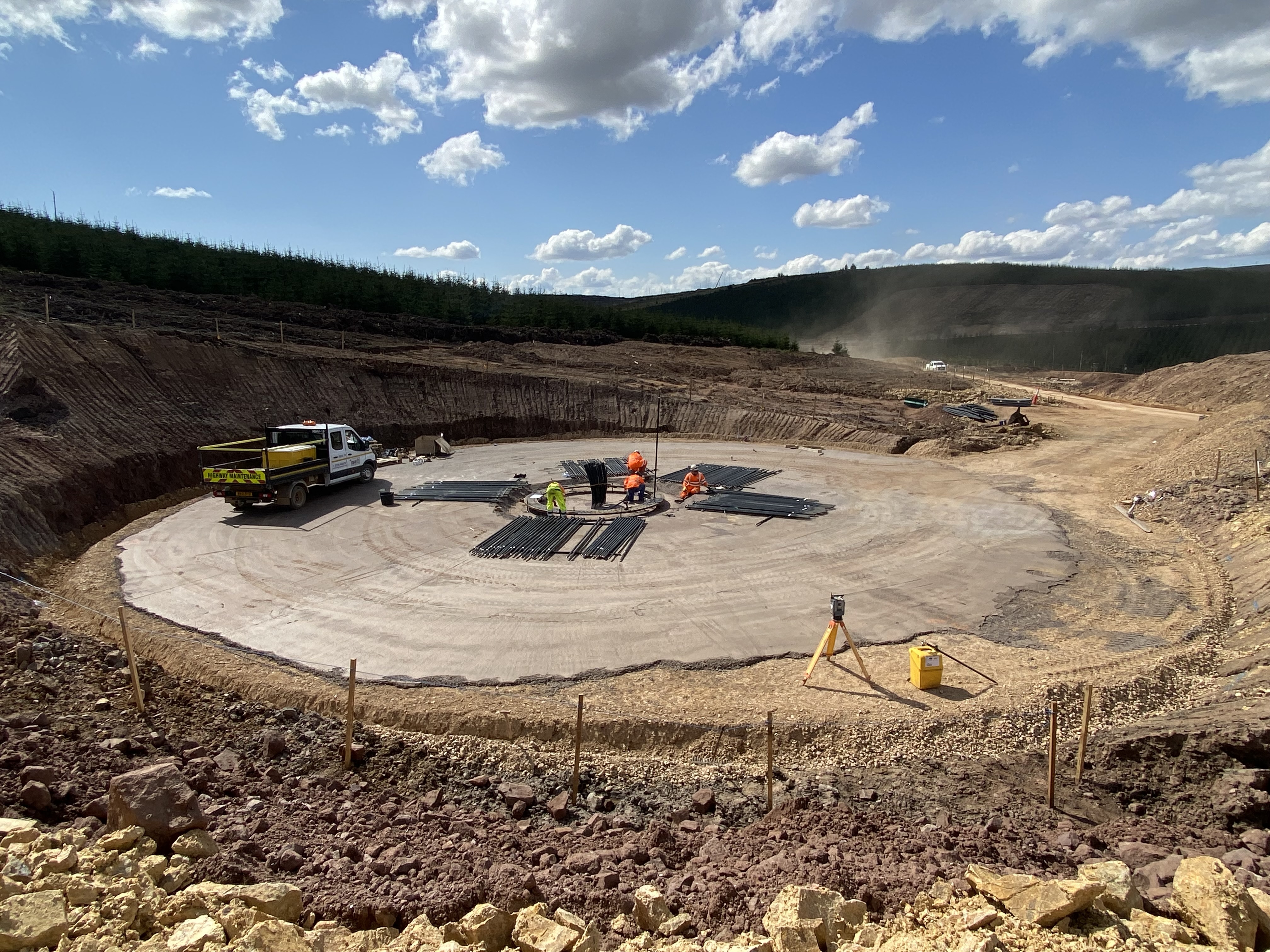 road infrastructure for turbine