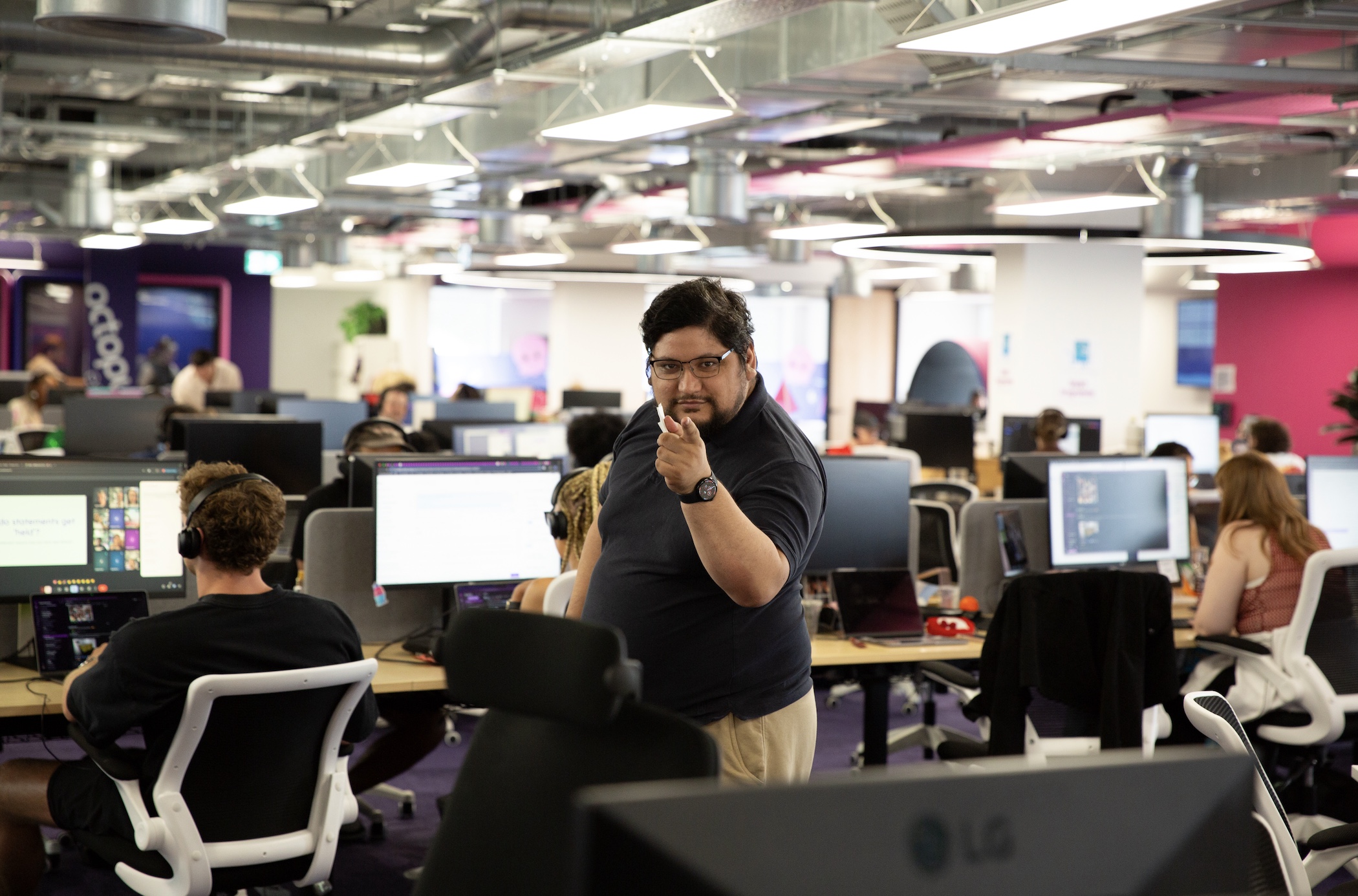 Our lovely office staple, Office Manager Adam