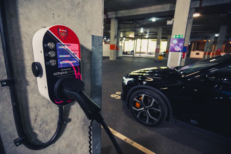EV charging up illustration