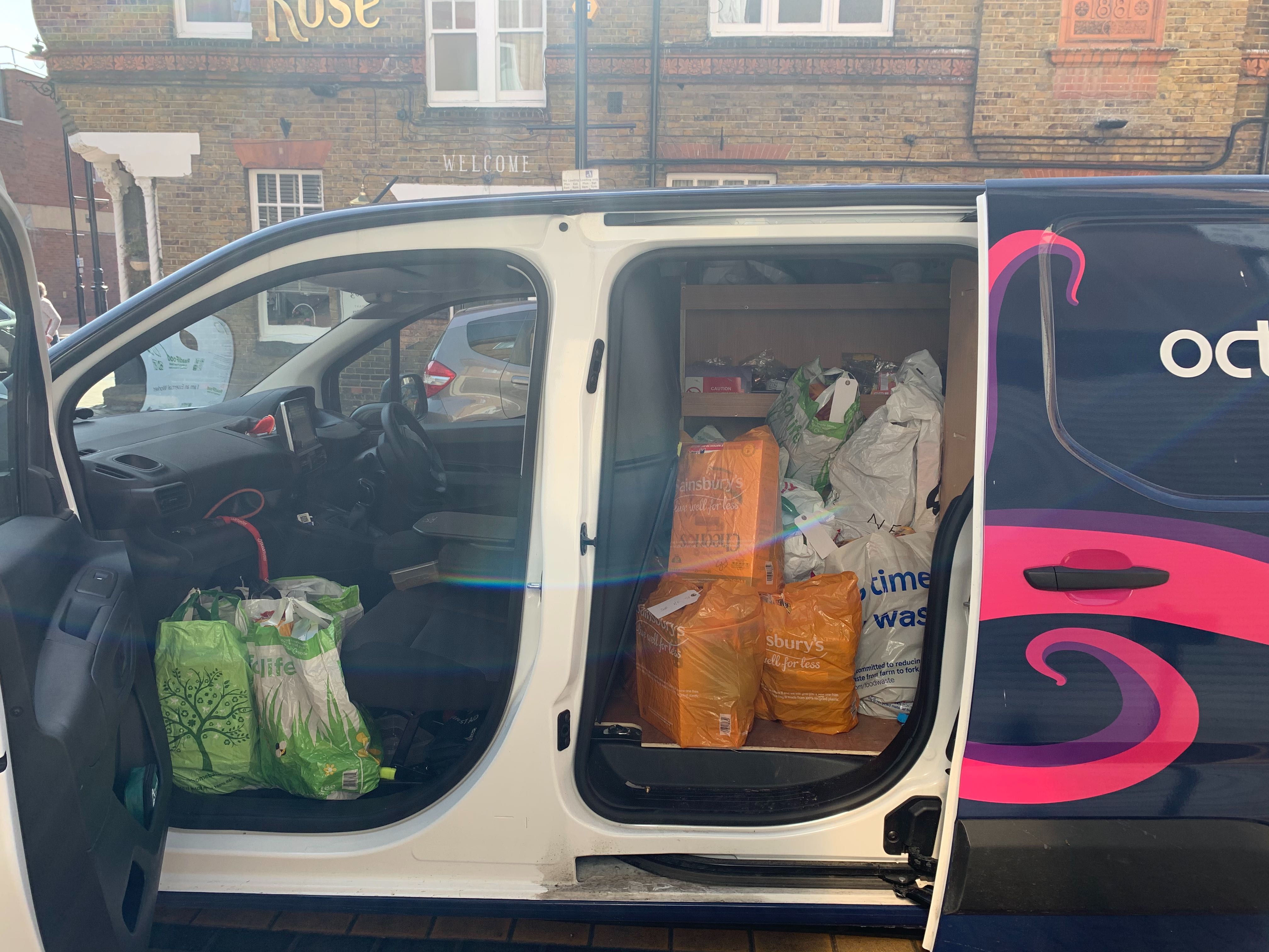 A octo-van full of food