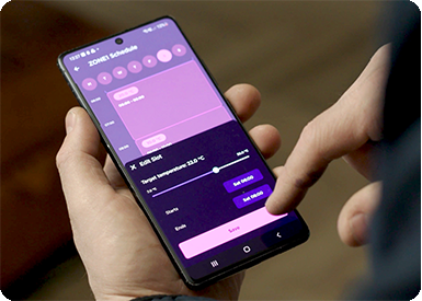 Control your heat pump from our app