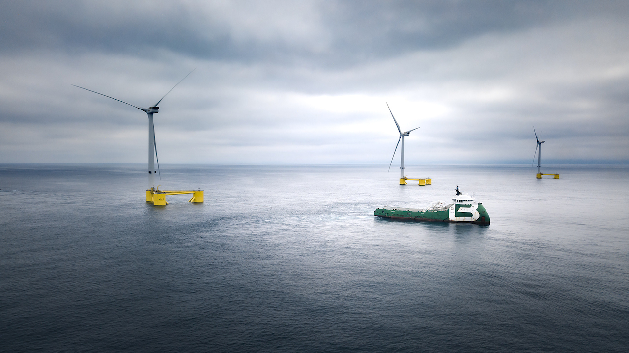 Offshore wind farm, credit Principle Power