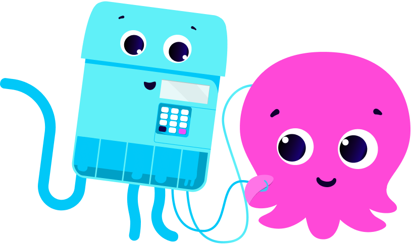 Cute picture of Constantine with a smart meter