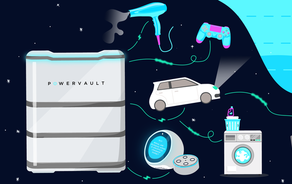 An image of a powervault battery