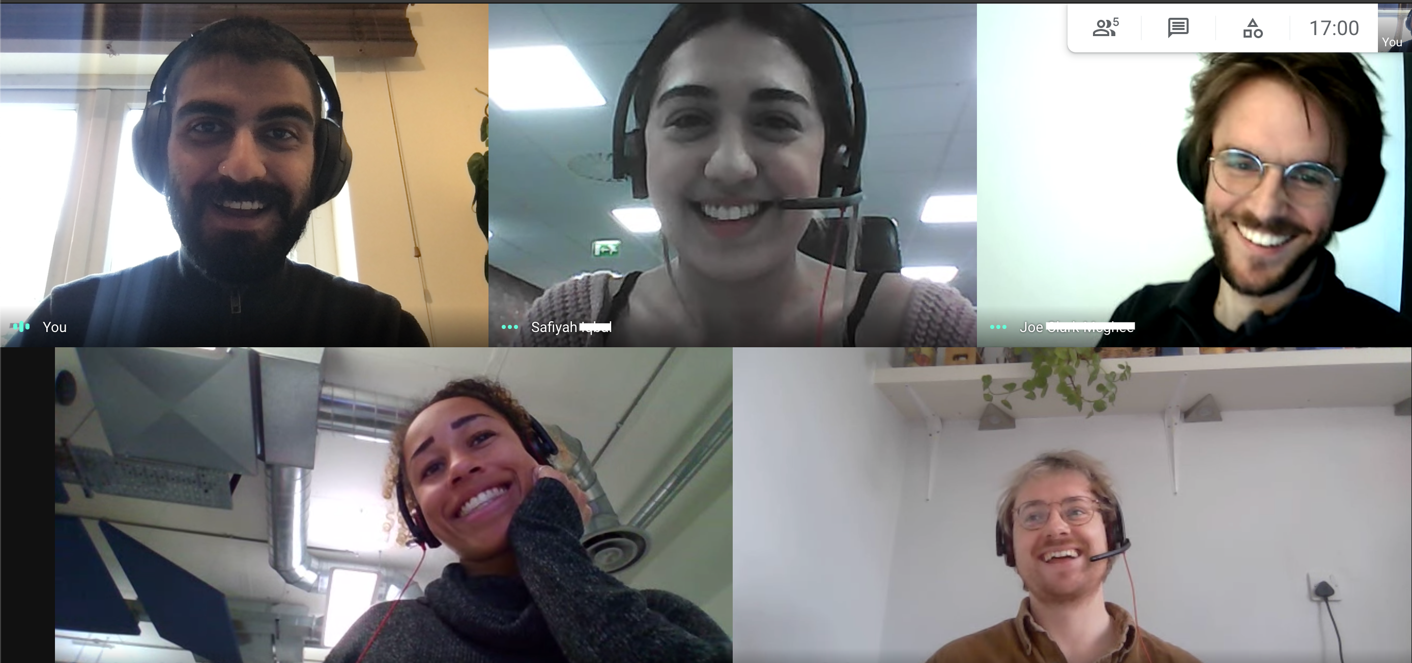 A picture of the recruitment team