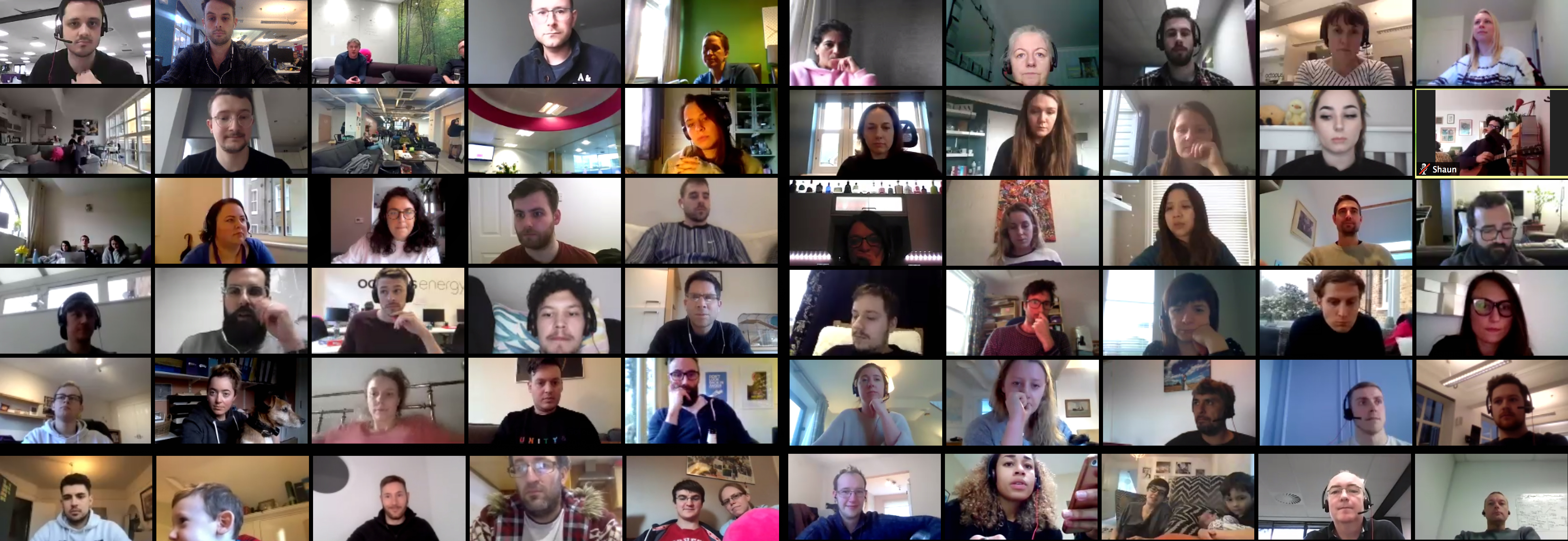 A Zoom call with hundreds of Octopus staff in attendance