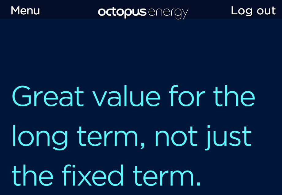 An image of a heavily magnified octopus web page where the text has moved about in response to the level of magnification