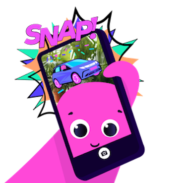 Picture of SNAP - our in-app, pokemon-style game.