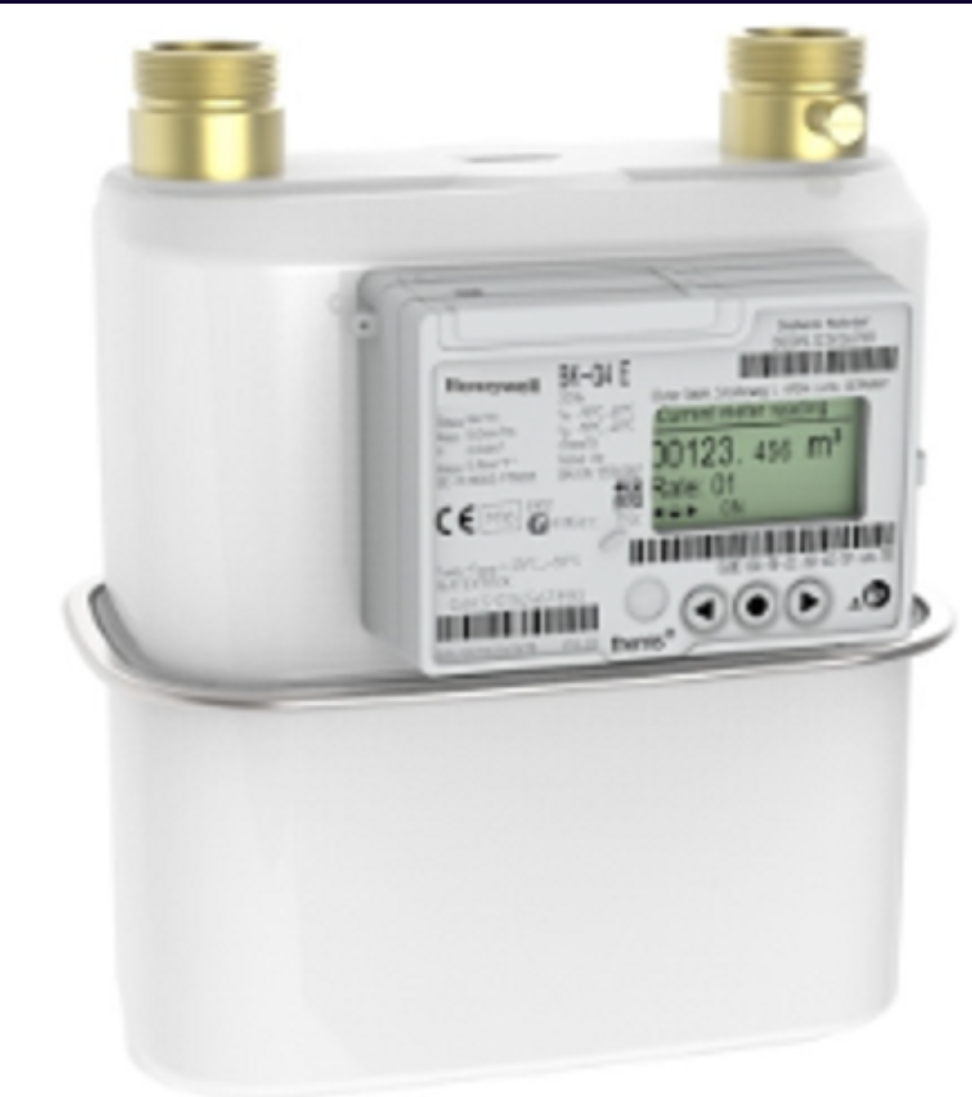 A meter display of Honeywell/Elster SMETS2 gas meter