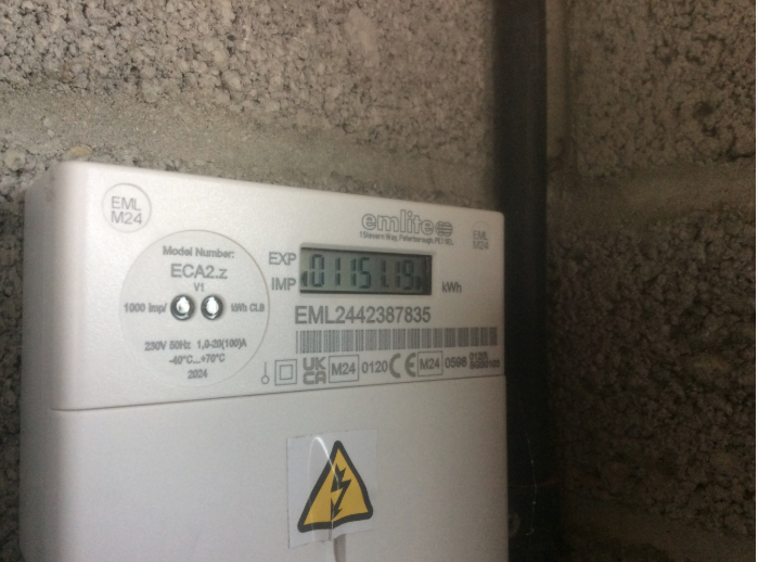 generation meter in a cupboard