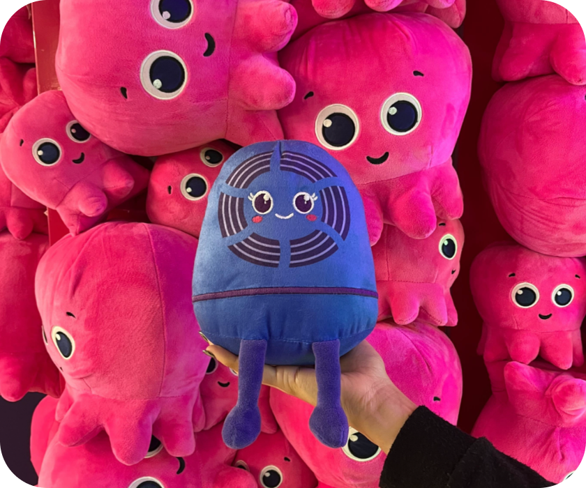 Rosie the Cosy blue plushie