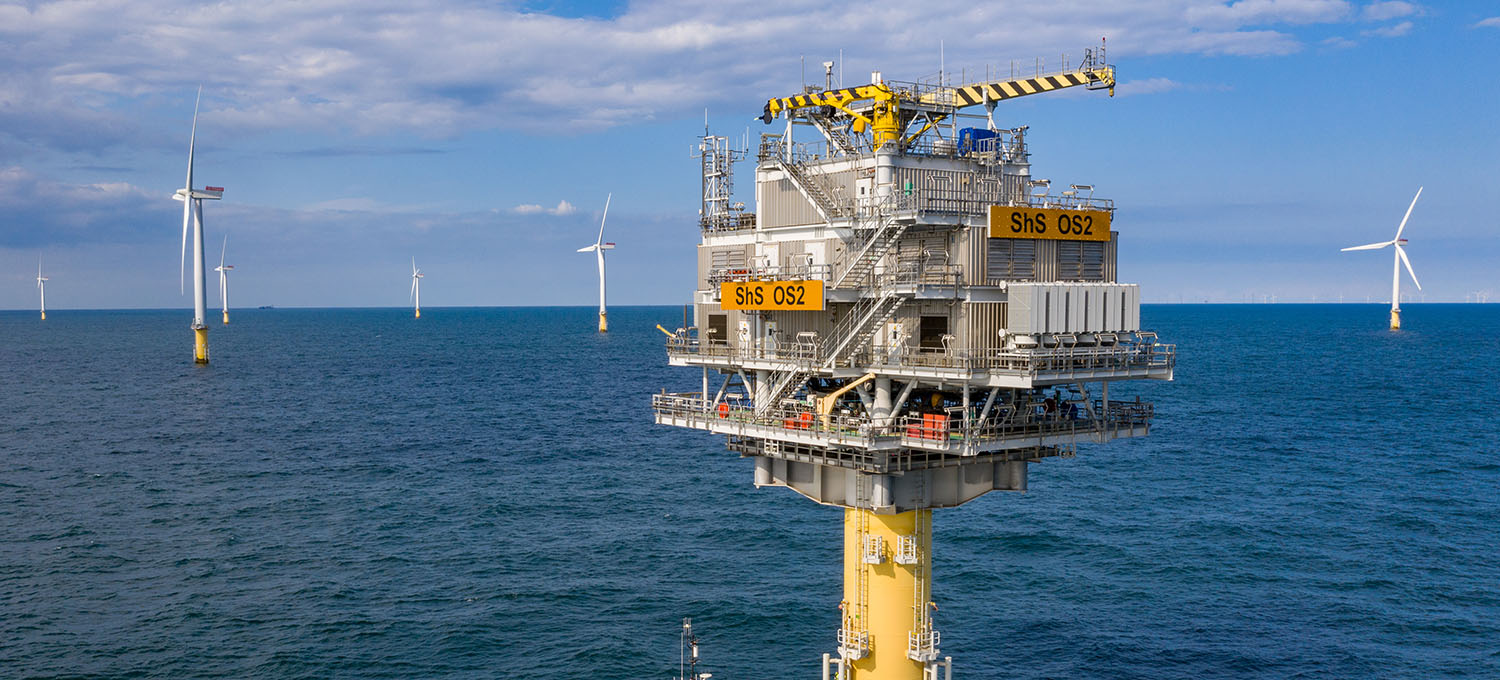 An image of an offshore substation