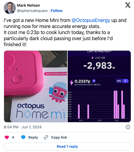 home mini customer tweet