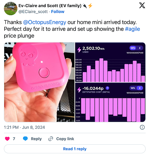 home mini customer tweet