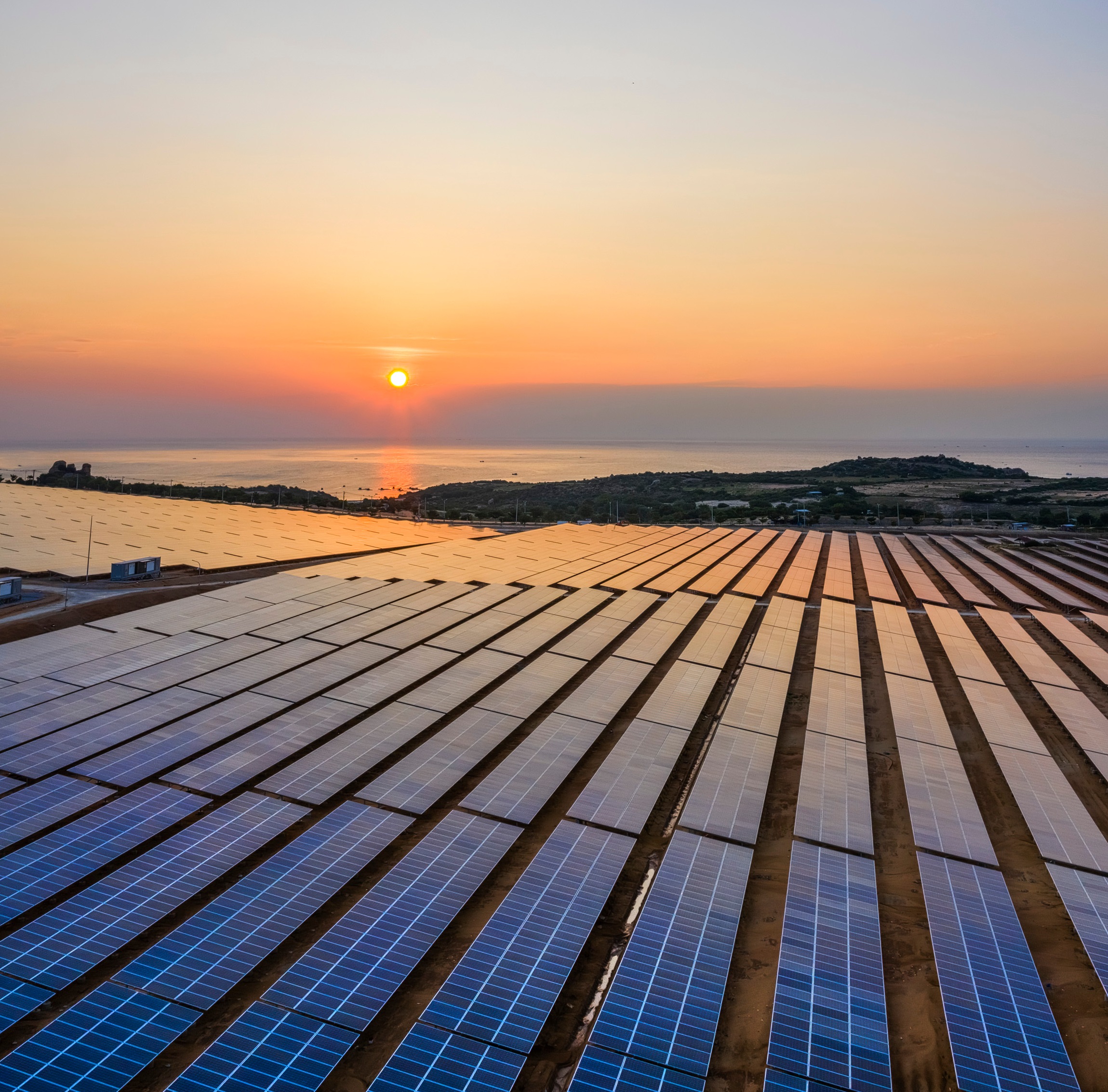 Solar Panels on the Vietnamese Coast