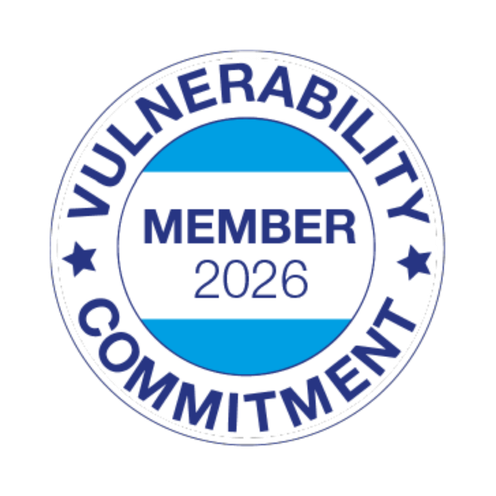 An image of the Vulnerability Commitment logo