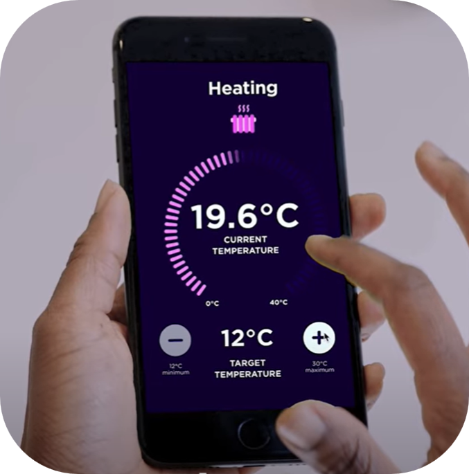 Control your heat pump from our app