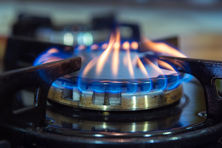 An image of a gas hob