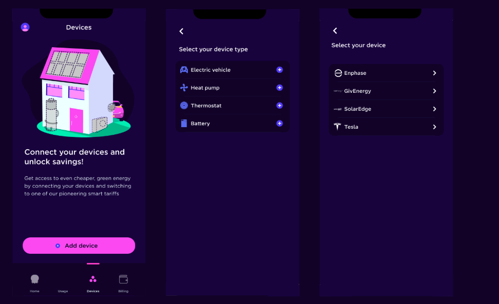 A screenshot of the Octopus Energy app showing the start of the Tesla Powerwall onboarding journey.