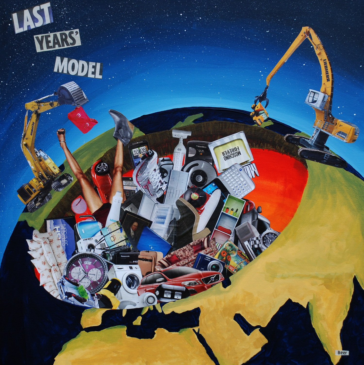 Last years' model, a piece by stephen beer