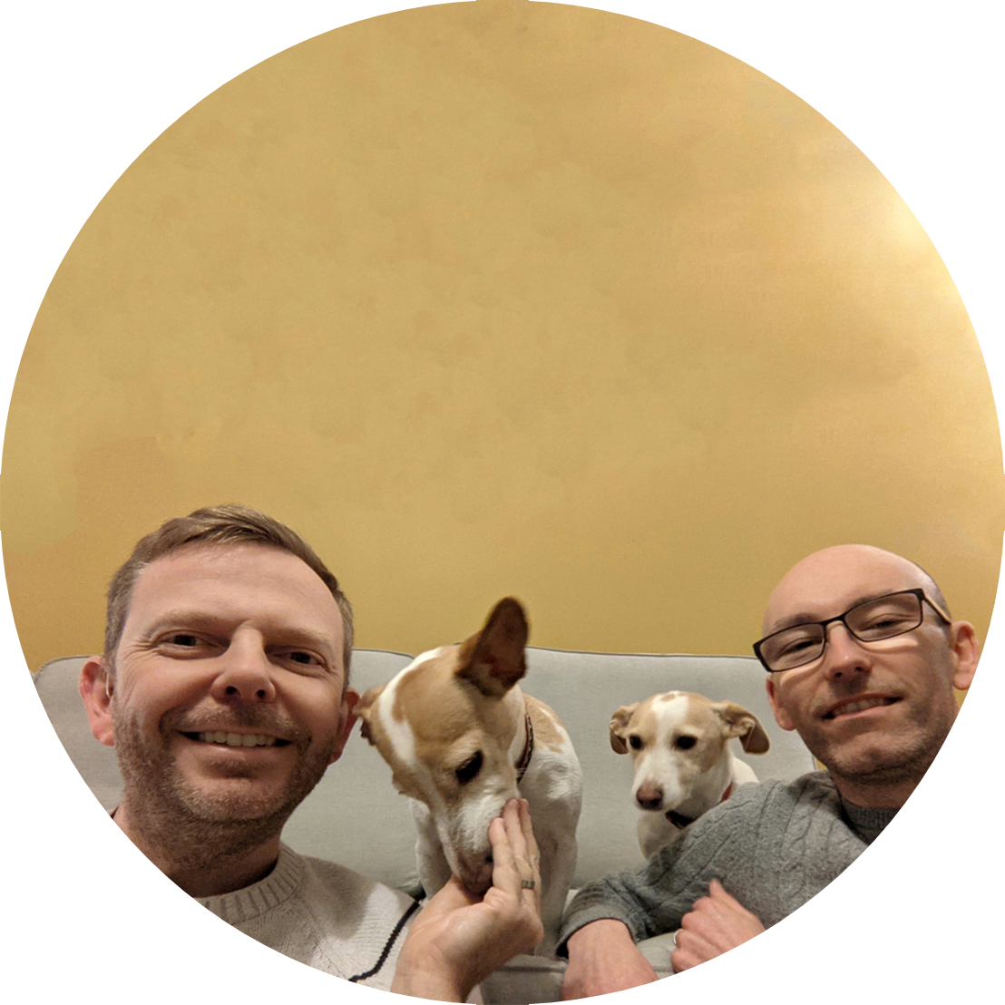 A photo of Colin and Steve