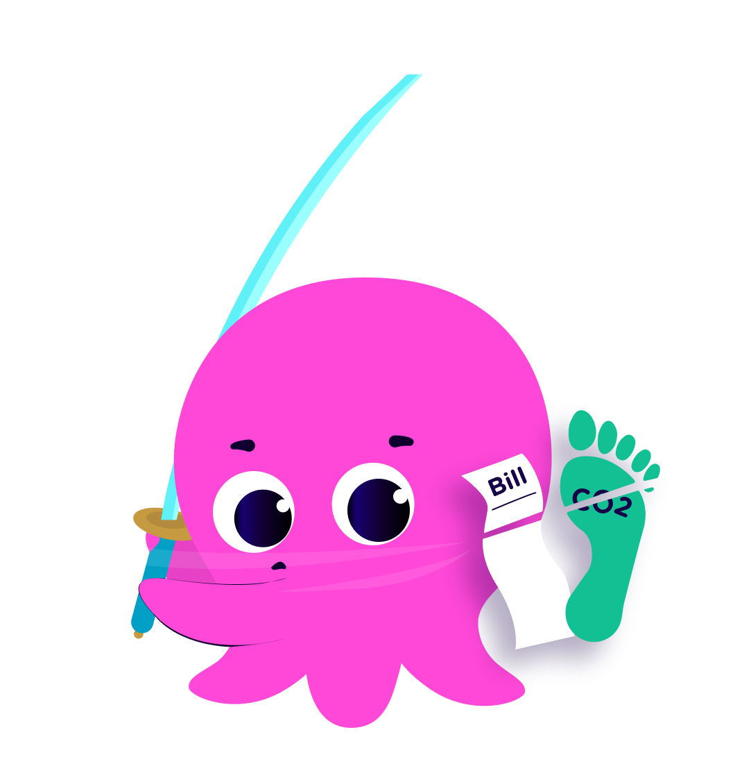 Constantine wielding a sword ready to cut down bills