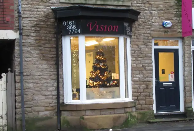 The front of Vision Hairdressing, one of the businesses that are saving money